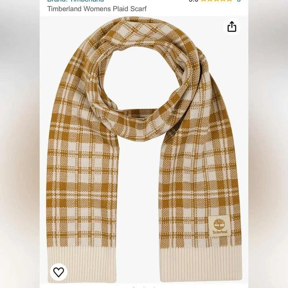 NWT Timberland Womens Plaid Scarf